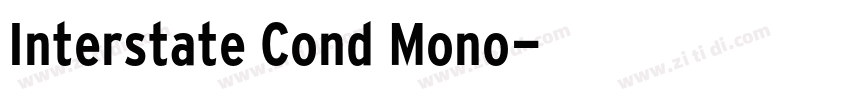 Interstate Cond Mono字体转换